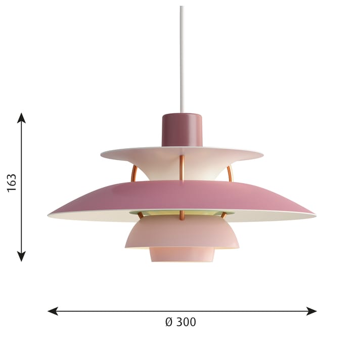 PH 5 MINI pendant lamp - Pink - Louis Poulsen