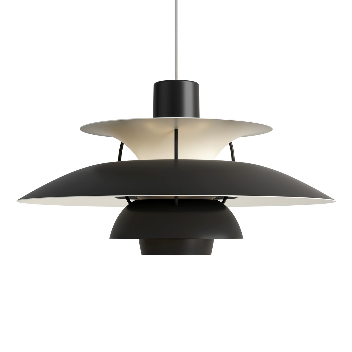 Louis Poulsen PH 5 pendant lamp monochrome Black