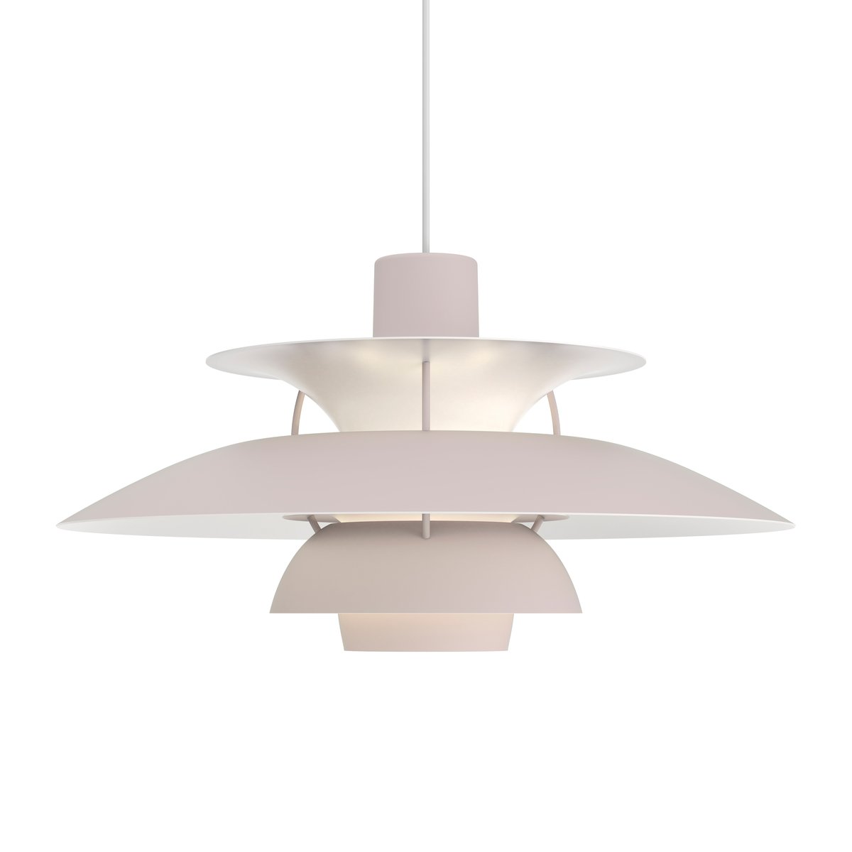 Louis Poulsen PH 5 pendant lamp monochrome Oyster grey