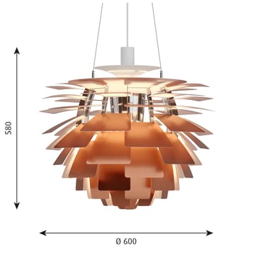 PH Artichoke pendant lamp Ø60 cm - Copper - Louis Poulsen