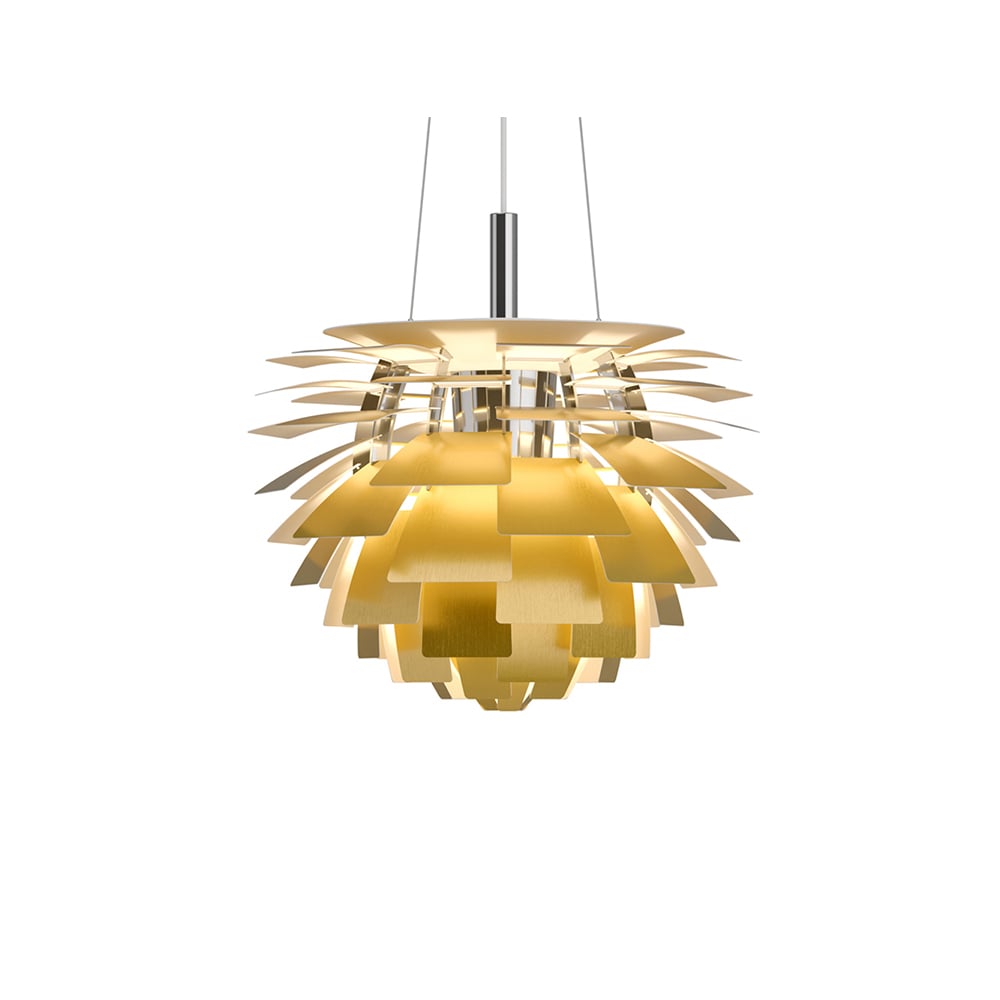 Louis Poulsen PH Artichoke pendant lamp Brass, ø48, LED