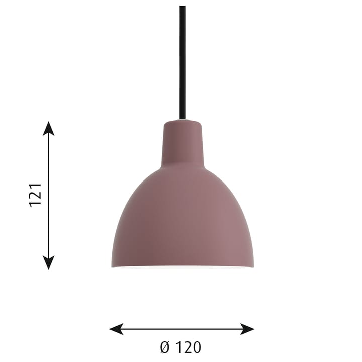 Toldbod 120 pendant lamp, Dark pink Louis Poulsen