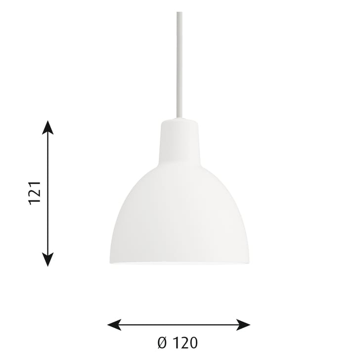 Toldbod 120 pendant lamp, White Louis Poulsen