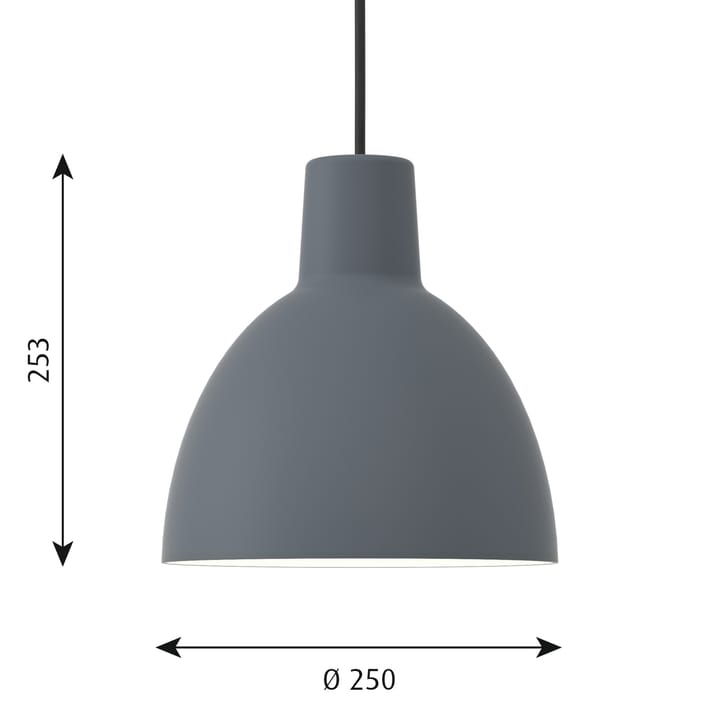 Toldbod 250 pendant lamp, Blue-grey Louis Poulsen