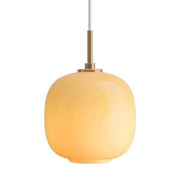 VL45 Radiohus pendant lamp Ø17.5 cm - Brass-amber glass - Louis Poulsen