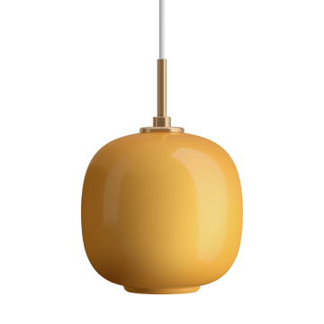 VL45 Radiohus pendant lamp Ø17.5 cm - Brass-amber glass - Louis Poulsen