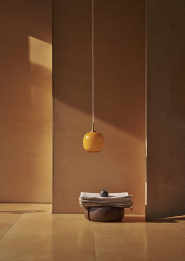 VL45 Radiohus pendant lamp Ø17.5 cm - Brass-amber glass - Louis Poulsen