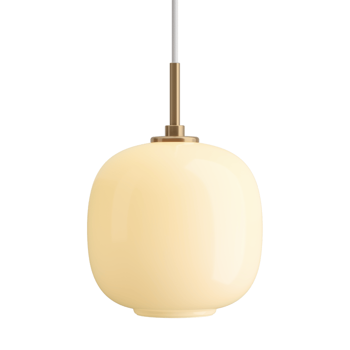 VL45 Radiohus pendant lamp Ø17.5 cm - Brass-pale yellow glass - Louis Poulsen