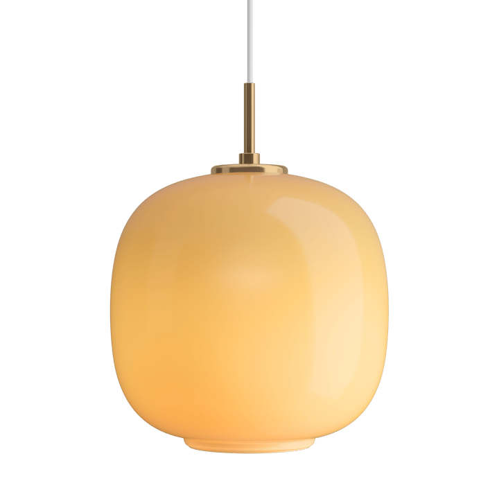 VL45 Radiohus pendant lamp Ø25 cm - Brass-amber glass - Louis Poulsen