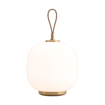 VL45 Radiohus portable lamp Ø17,5 cm - Brass-pale rose glass - Louis Poulsen