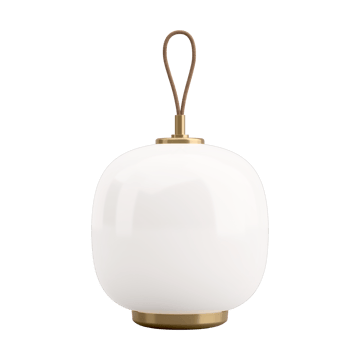 VL45 Radiohus portable lamp Ø17,5 cm - Brass-white opal glass - Louis Poulsen