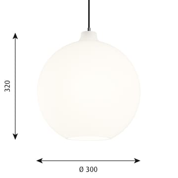 Wohlert pendant lamp Ø30 cm - White opal glass - Louis Poulsen