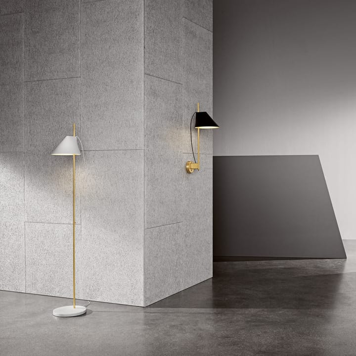 Yuh floor lamp, White-brass Louis Poulsen