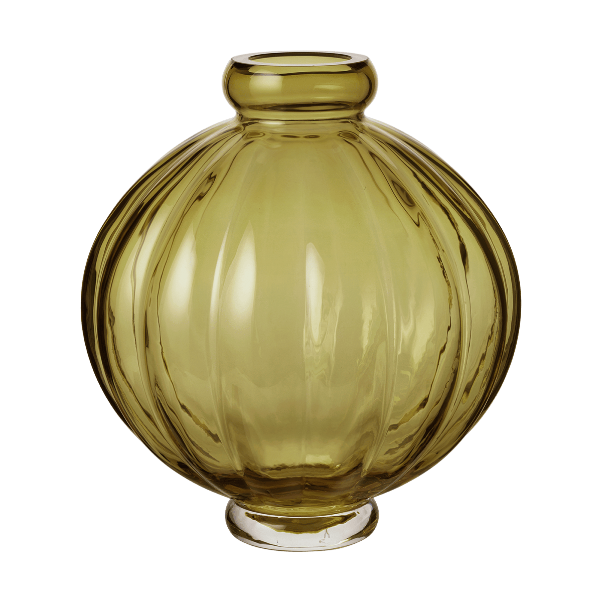 Louise Roe Balloon vase 25 cm Olive | Scandinavian Design | Vases | Green