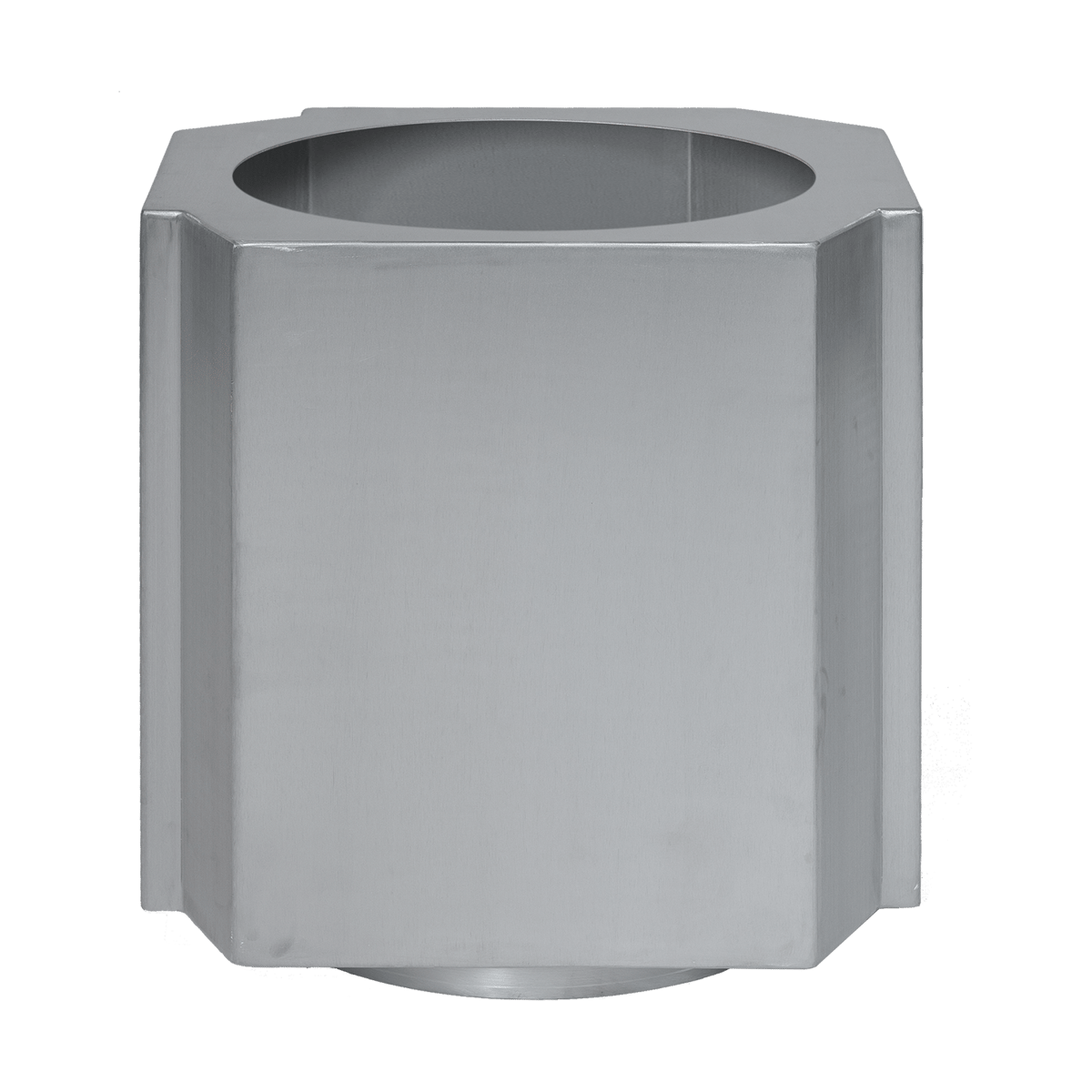 Louise Roe Funki pot L 52 cm Brushed Aluminium