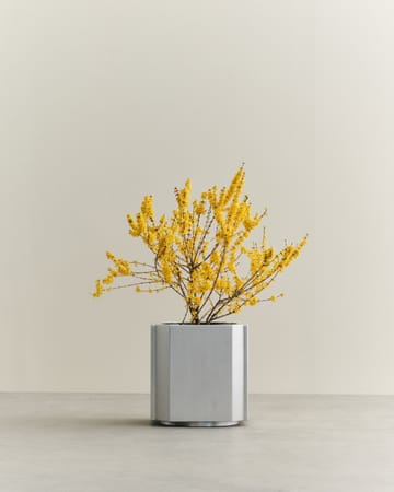 Funki pot L 52 cm - Brushed Aluminium - Louise Roe