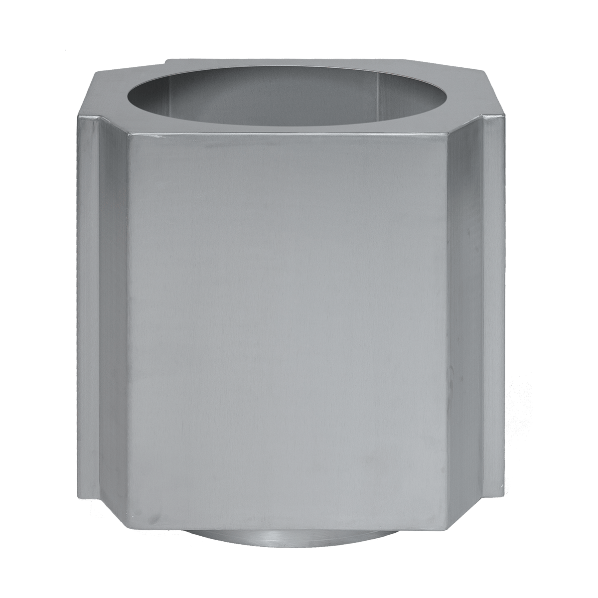 Louise Roe Funki pot M 40 cm Brushed Aluminium