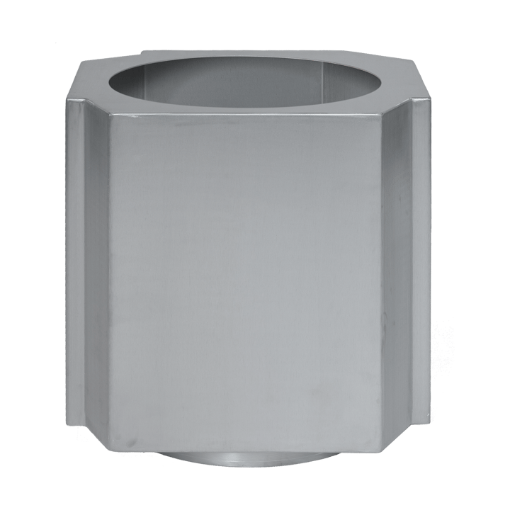 Funki Pot XL 70 cm - Brushed Aluminium - Louise Roe