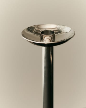 Metal champagne candlestick 28 cm - Stainless steel - Louise Roe