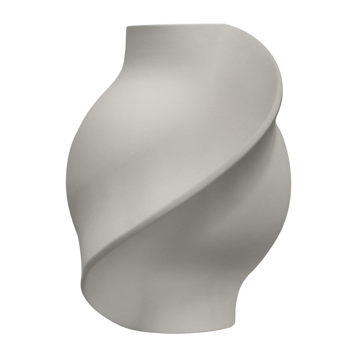 Louise Roe Pirout vase 01 22 cm Sanded Grey