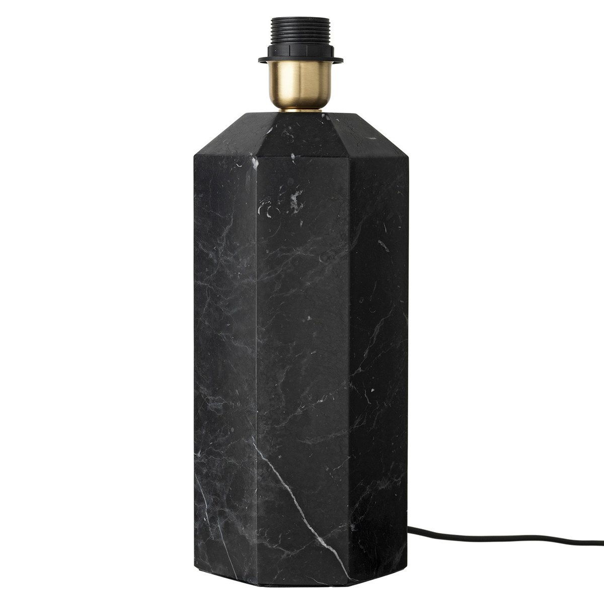 Louise Roe The eight over eight lamp base black marble