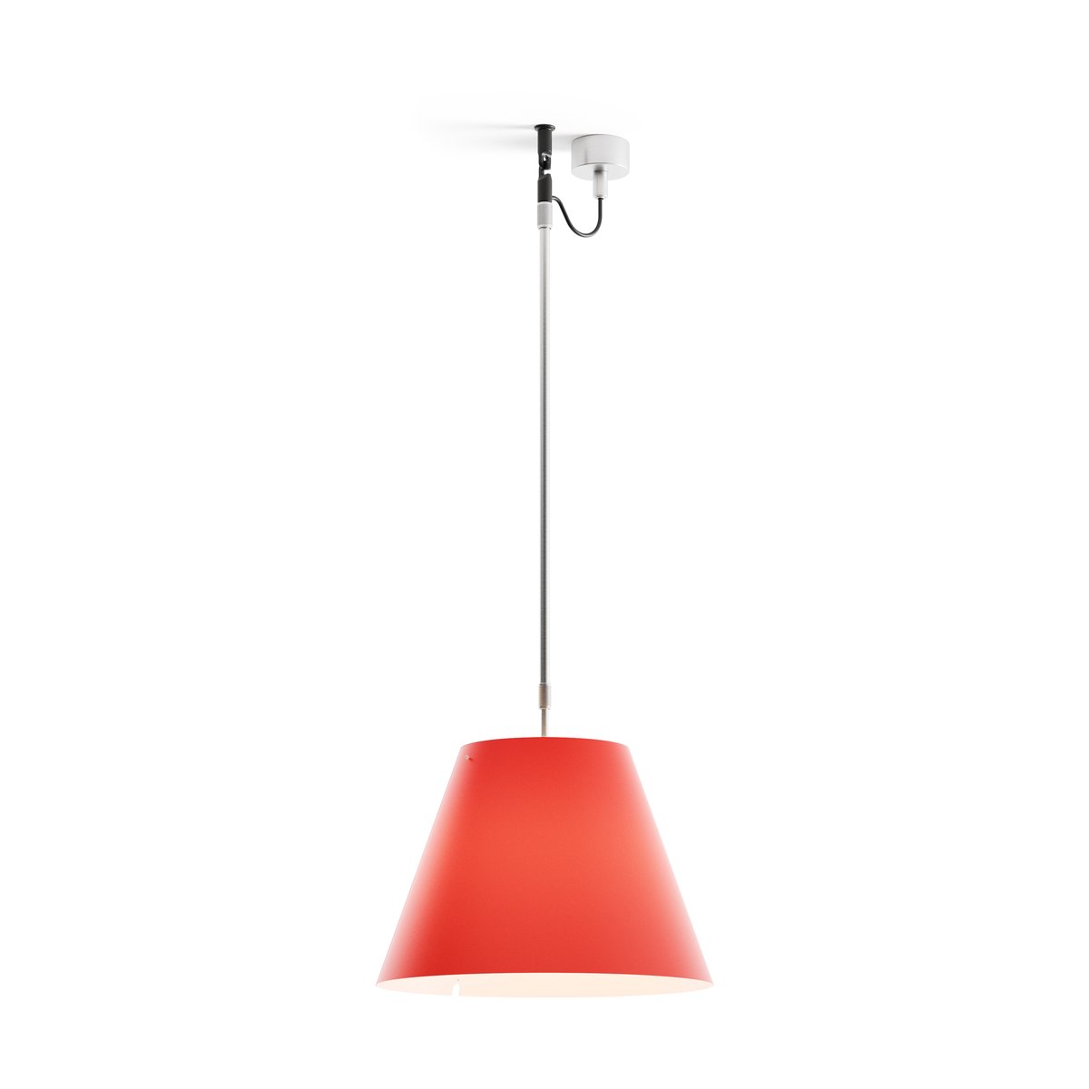 Luceplan Costanza D13 s pendant lamp Primary red