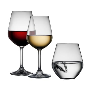 Lyngby Glas glass set 18 pieces - Crystal - Lyngby Glas