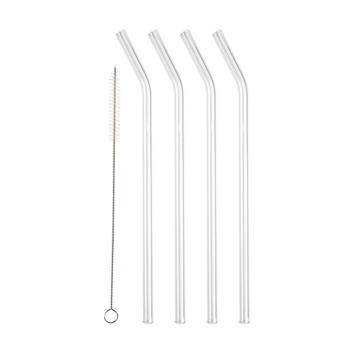 Lyngby Glas straws 21.5 cm 4-pack, Clear Lyngby Glas