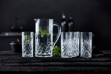 Melodia pot and highball glass 7 pieces - Crystal - Lyngby Glas