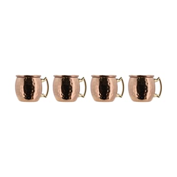 Moscow mule mini shot glass 8 cl 4-pack - Copper - Lyngby Glas