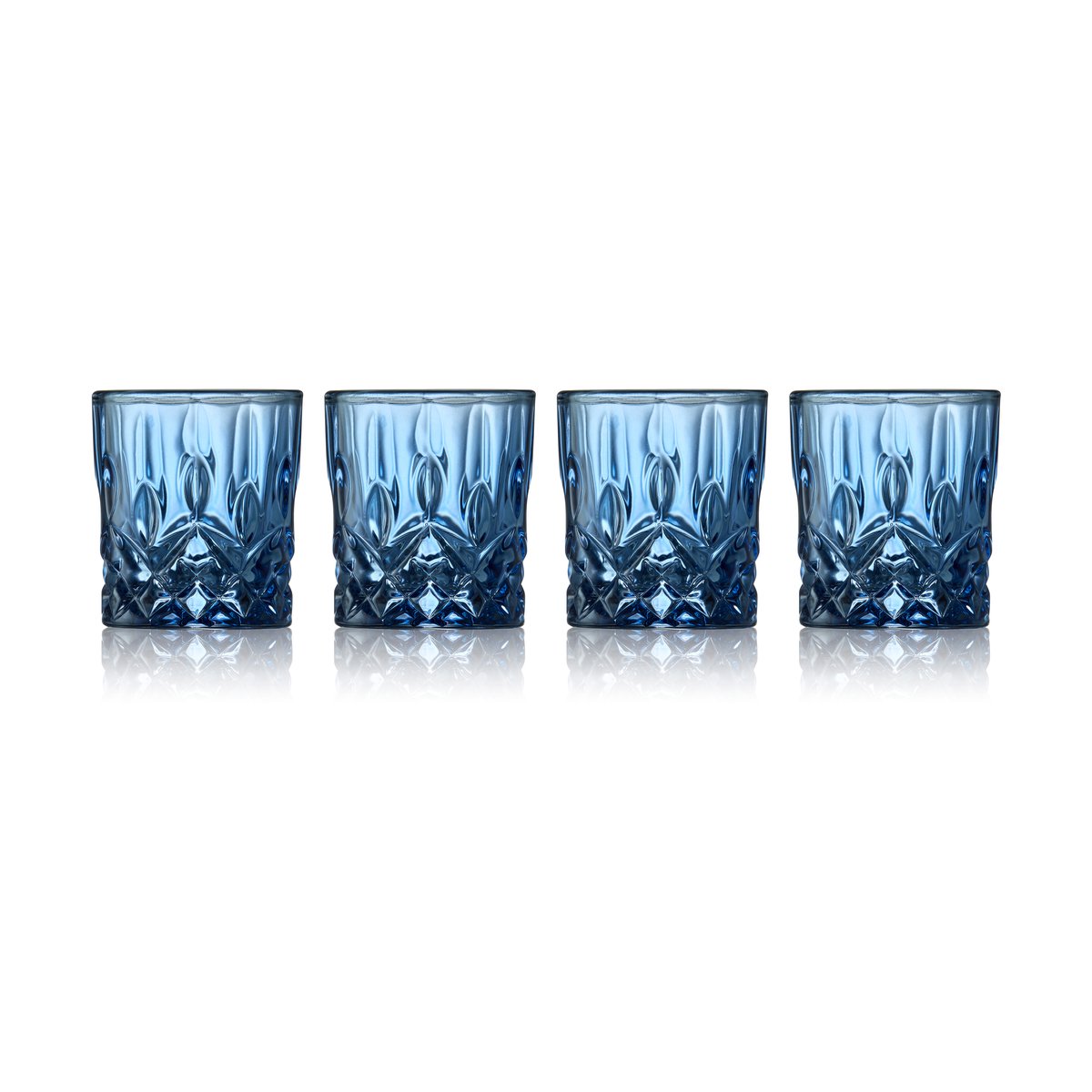 Lyngby Glas Sorrento shot glasses 4 cl 4-pack Blue | Scandinavian Design | Shot glasses | Blue