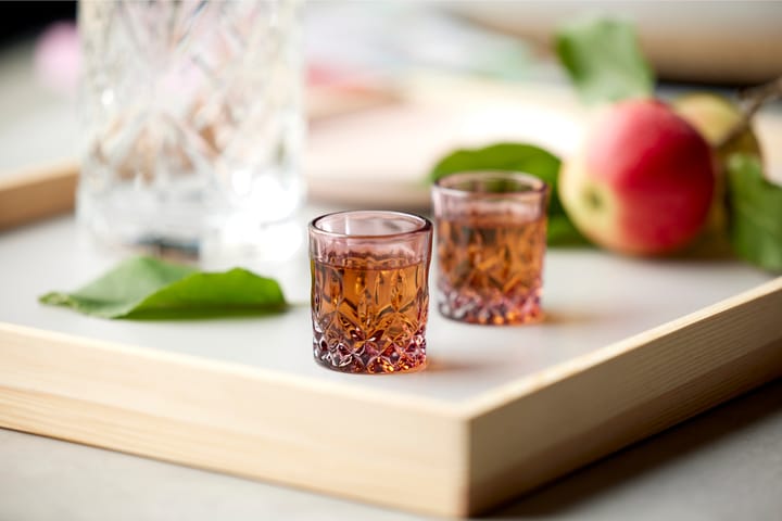 Sorrento shot glasses 4 cl 4-pack, Pink Lyngby Glas