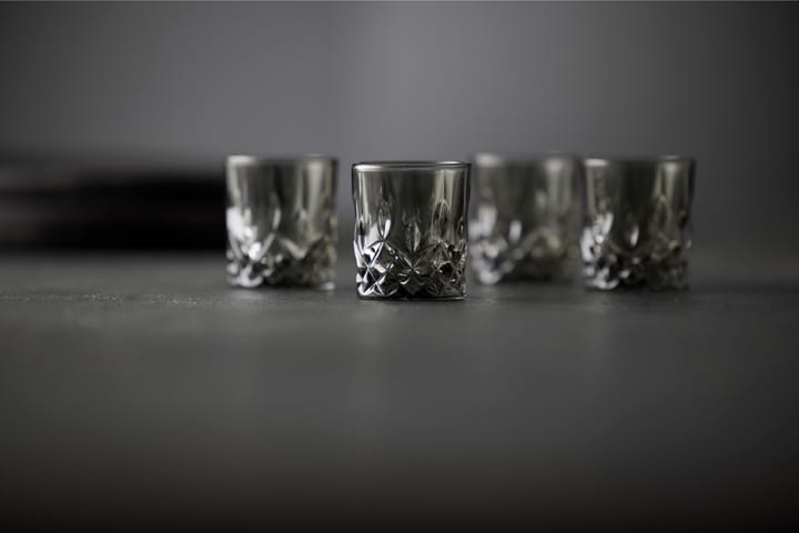 Sorrento shot glasses 4 cl 4-pack, Smoke Lyngby Glas