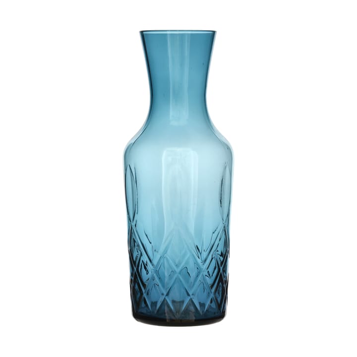 Sorrento water carafe 1 liter - Blue - Lyngby Glas