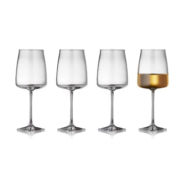 Zero white wine glass 43 cl 4-pack - Crystal - Lyngby Glas