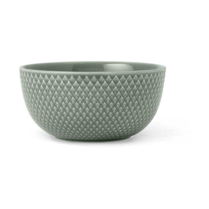 Rhombe Earth Bowl Ø13 cm - Moss - Lyngby Porcelæn