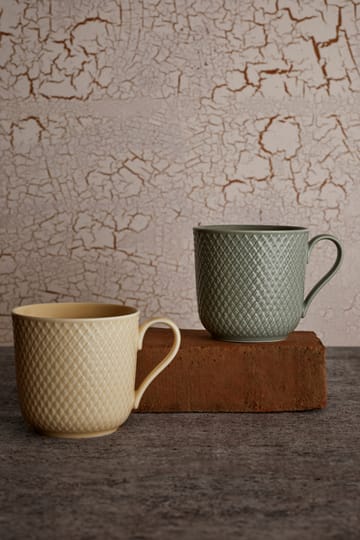 Rhombe Earth mug 39 cl - Marble - Lyngby Porcelæn