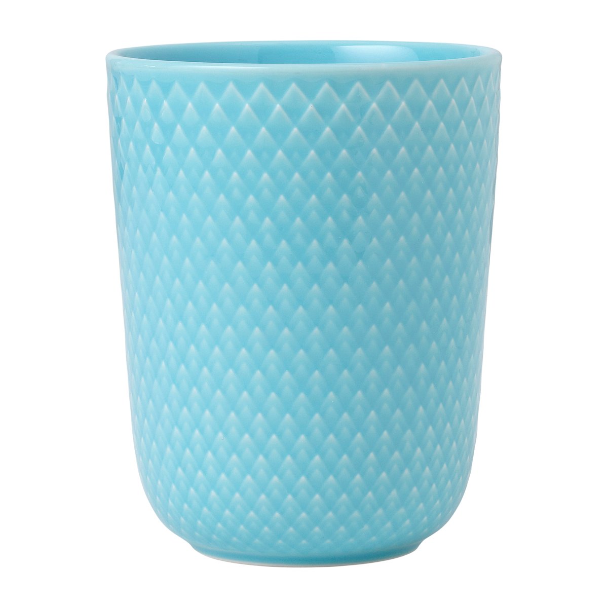 Lyngby Porcelæn Rhombe mug without handle 33 cl Turquoise