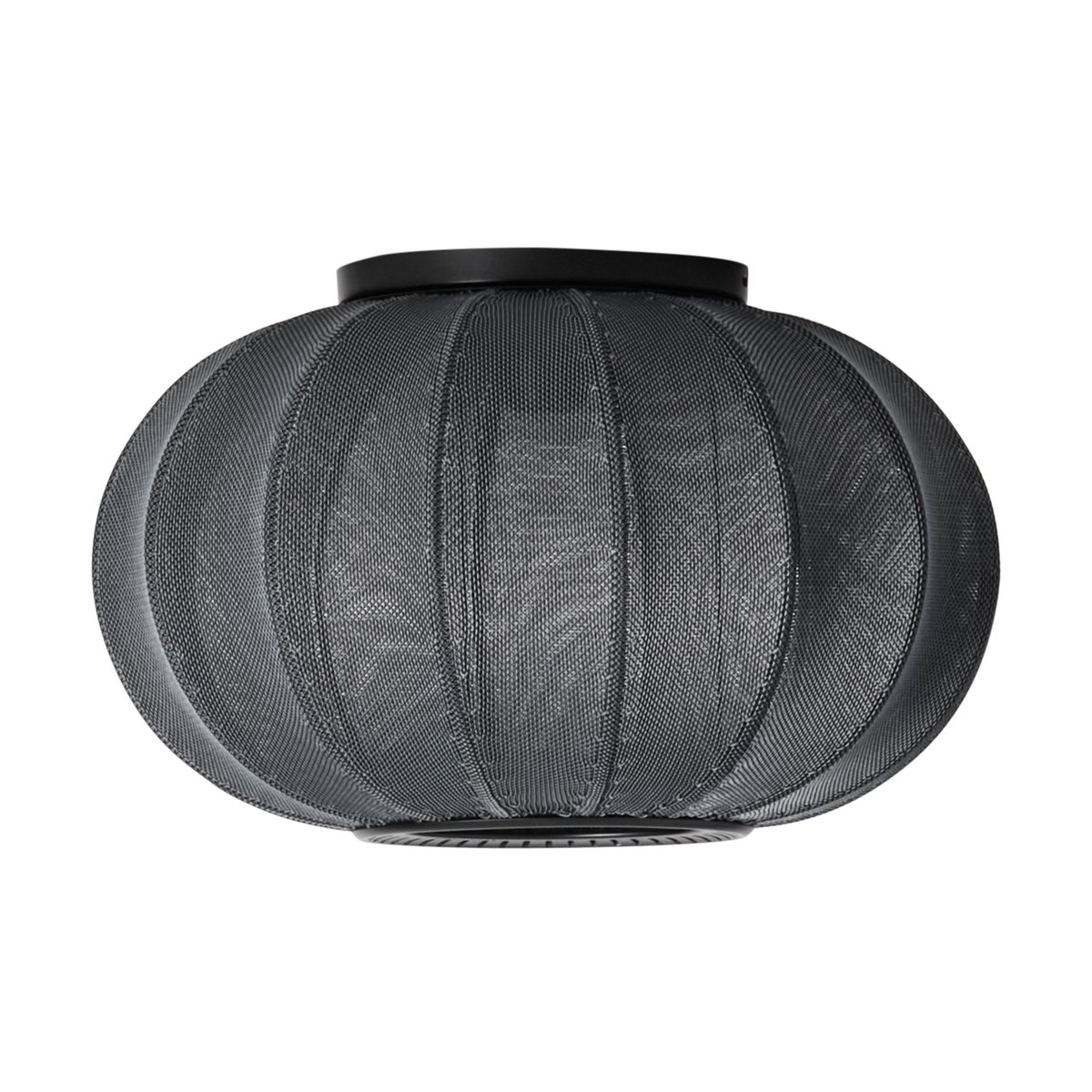 Made By Hand Knit-Wit 45 Oval wall and ceiling lamp Black