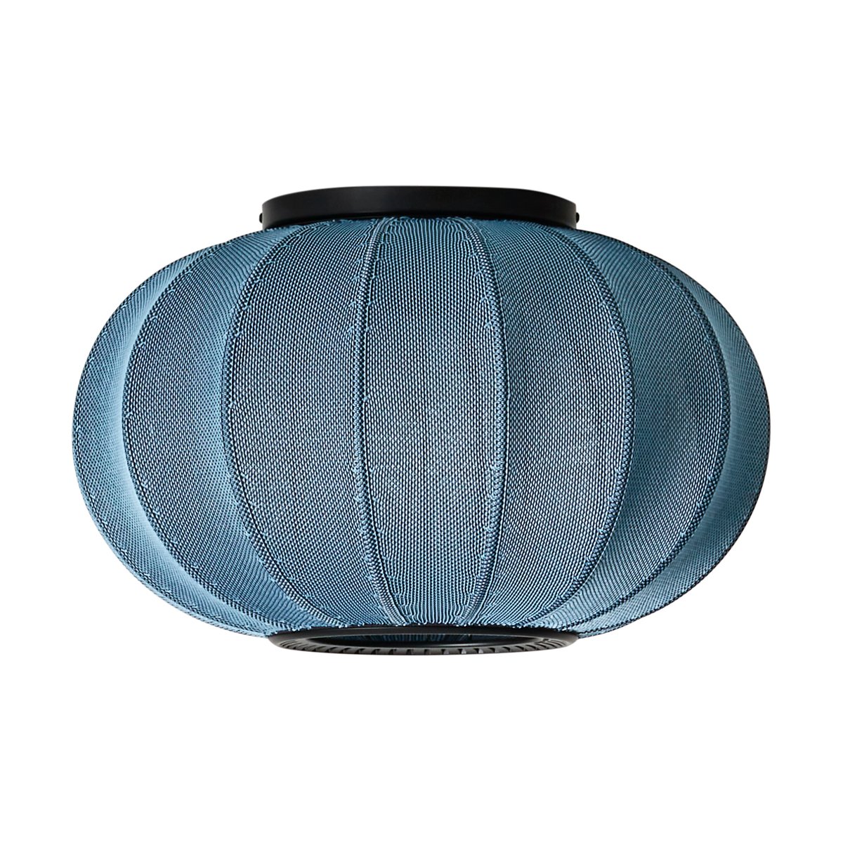 Made By Hand Knit-Wit 45 Oval wall and ceiling lamp Blue stone