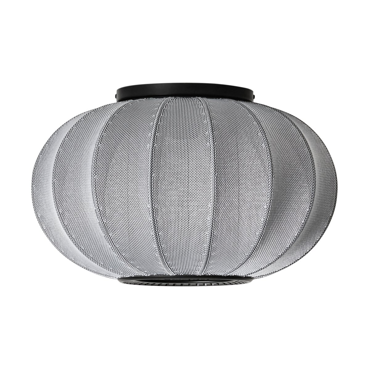 Made By Hand Knit-Wit 45 Oval wall and ceiling lamp Silver