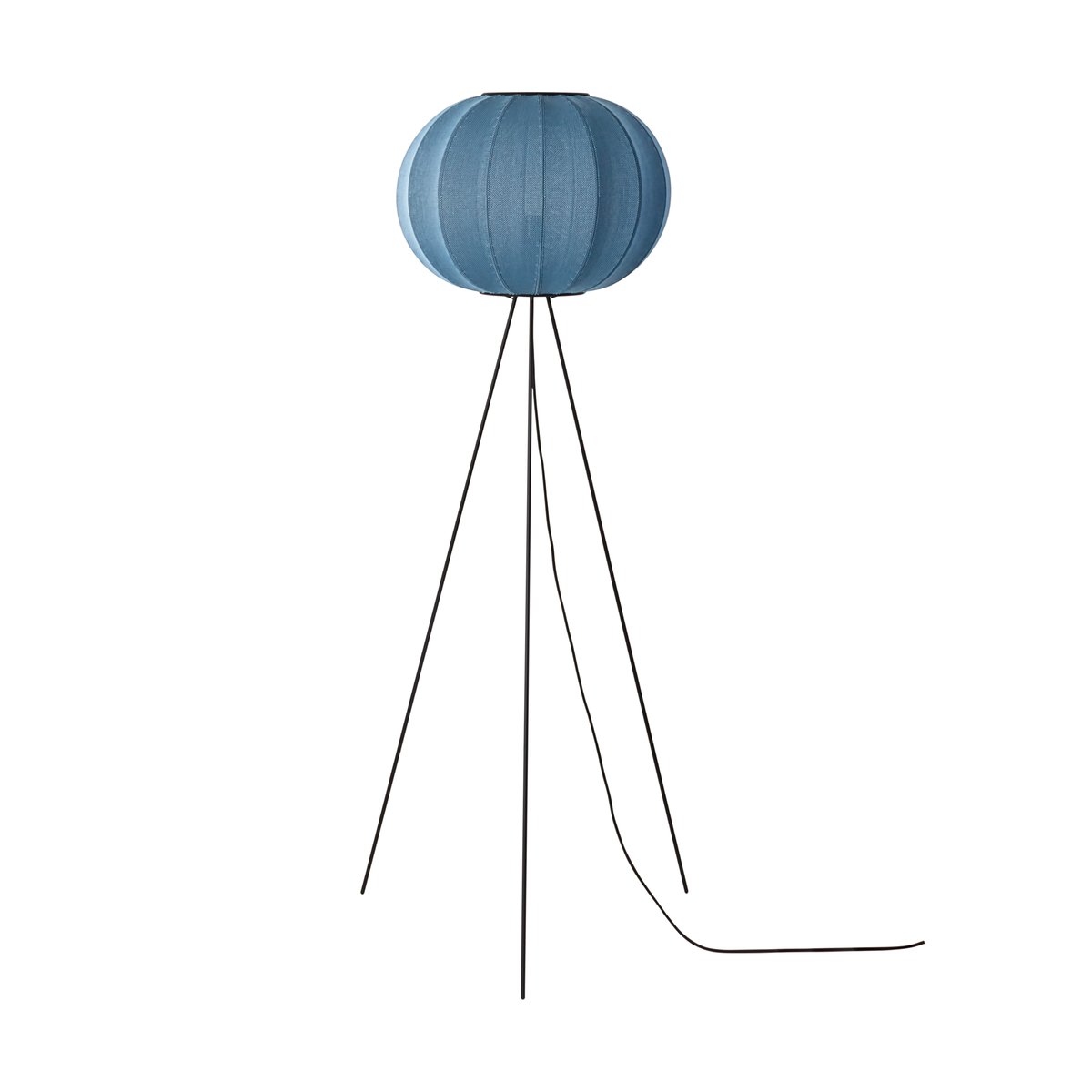 Made By Hand Knit-Wit 45 Round High floor lamp Blue stone