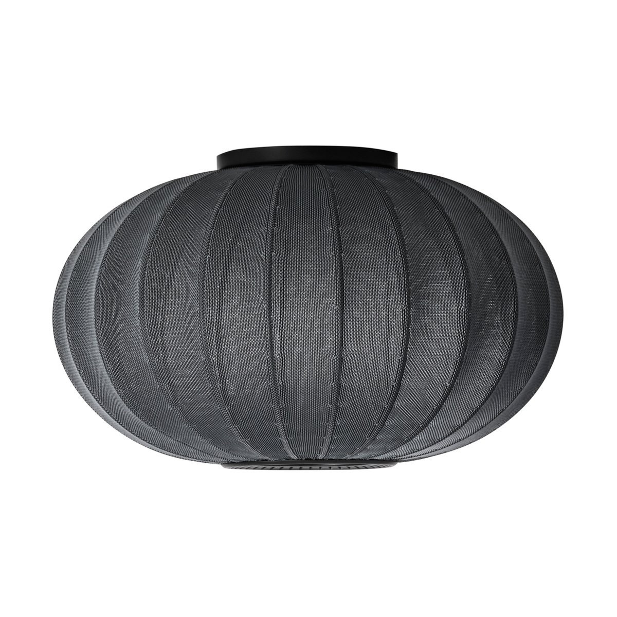 Made By Hand Knit-Wit 57 Oval wall and ceiling lamp Black