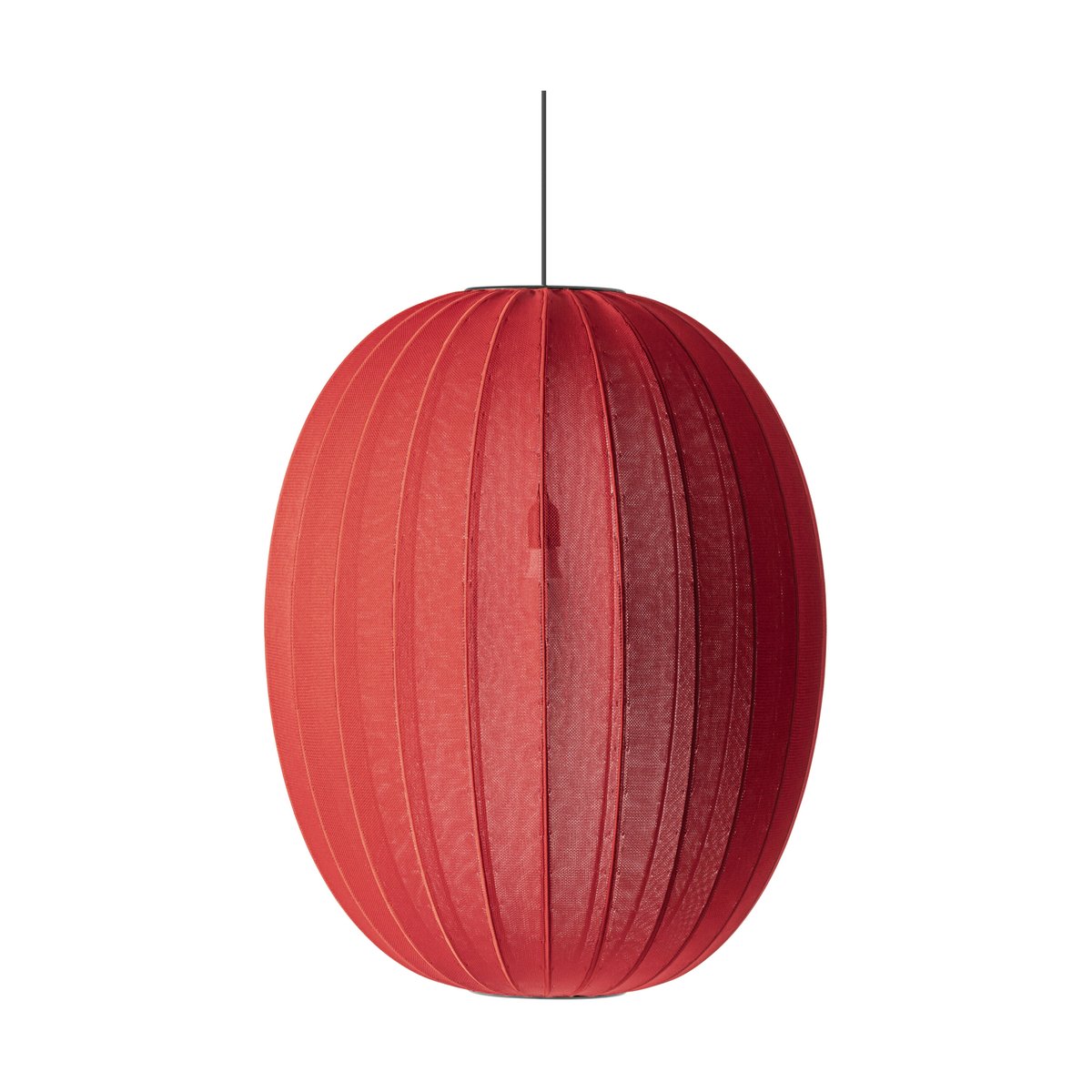 Made By Hand Knit-Wit 65 High Oval pendant Maple red