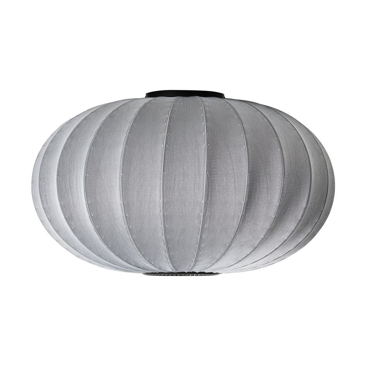 Made By Hand Knit-Wit 76 Oval wall and ceiling lamp Silver