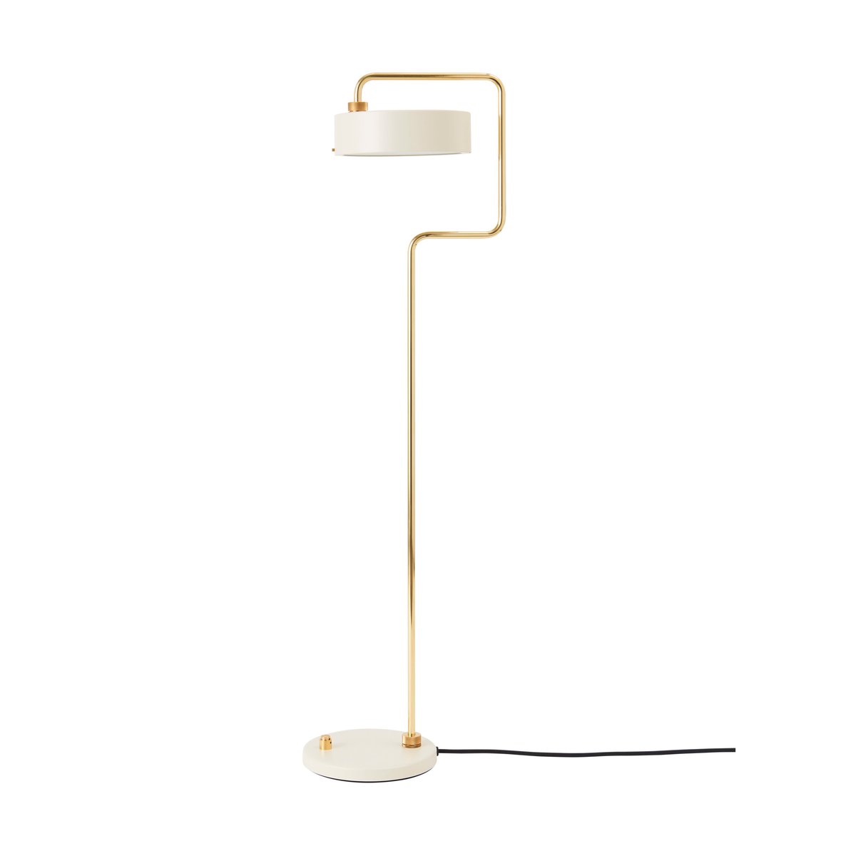 Made By Hand Petite Machine floor lamp Oyster white