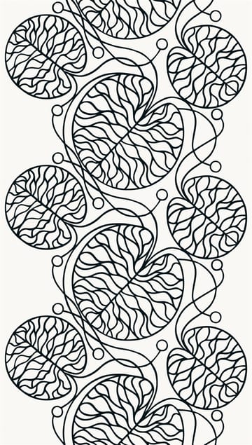 Bottna fabric - black-white - Marimekko