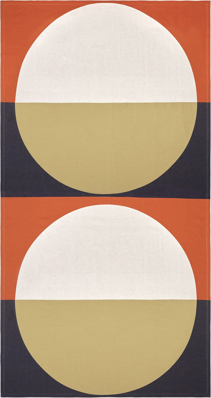 Cape tablecloth cotton-linen 150x280 cm - Red-blue-beige - Marimekko