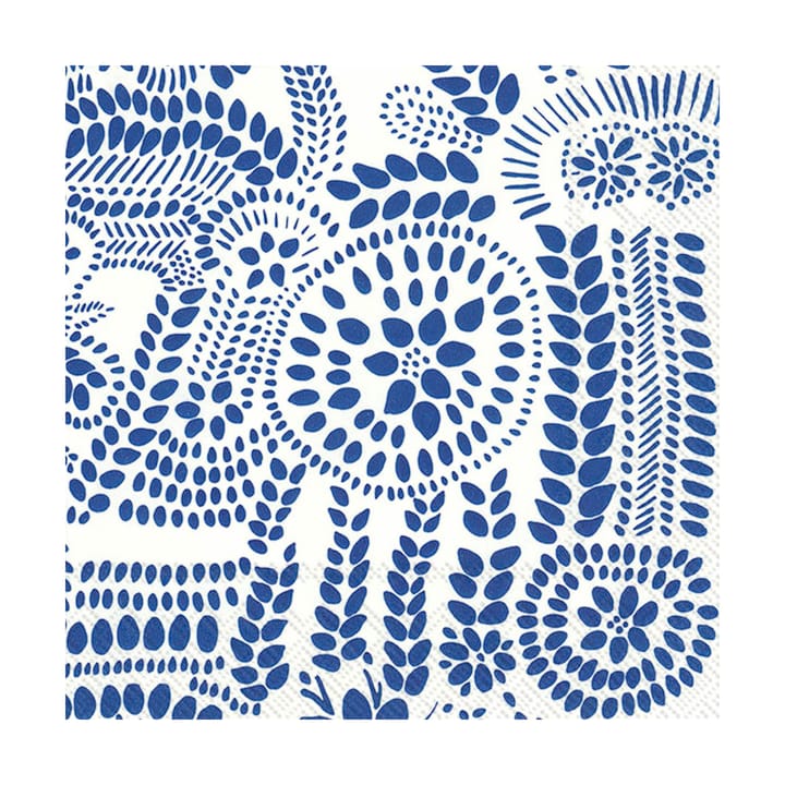 Daphne napkin 33x33 cm 20-pack, White-blue Marimekko