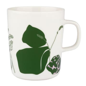 Elokuun Varjot mug 25 cl - White-green-pink - Marimekko